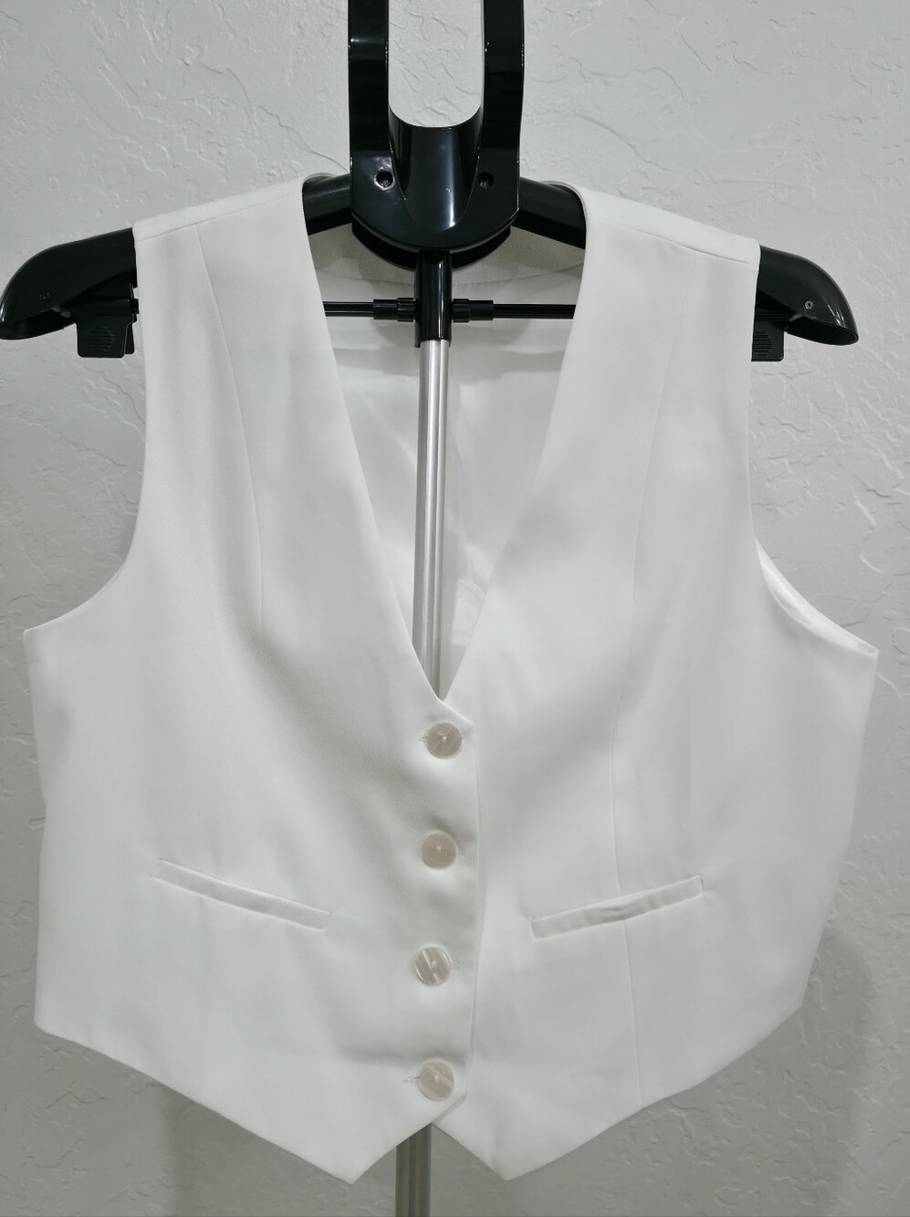 White Women’s Vest - Classic Tailored Waistcoat